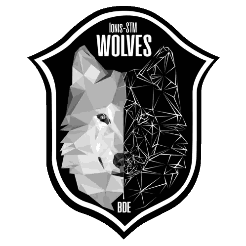 Ionis-Stm Wolves Logo With Wolf Sticker