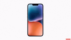 Iphone 14 Pro Front Bubble Screen Design GIF