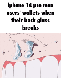 Iphone 14 Pro User's Wallets Breaking Meme GIF