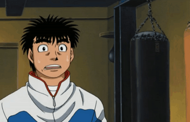 Ippo Makunouchi Hysterical Pointing Fingers GIF
