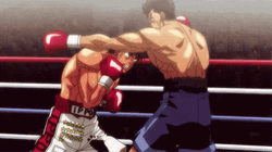 Ippo Makunouchi Ryuhei Stomach Upper Cut Punch GIF