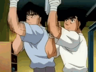 Ippo Makunouchi Synchronized Boxing Practice GIF