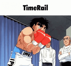 Ippo Makunouchi Time Rail Training Punch GIF