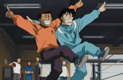 Ippo Tatsuya Mamoru Playful Teasing GIF