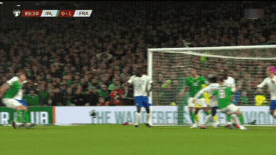 Ireland Vs France 0-0 Soccer Game GIF