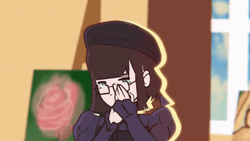 Irene Animated Crying Silently GIF