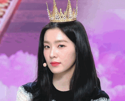 Irene Red Velvet Crown  GIF