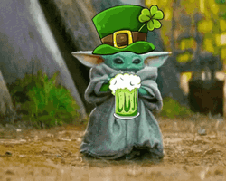 Irish Baby Yoda GIF
