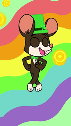 Irish Jig Animated Mouse GIF
