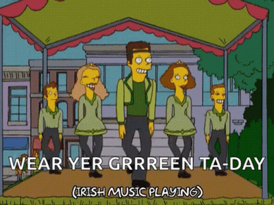 Irish Music Group Dancing Wear Yer Grrreen Ta-Day GIF