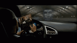 Irobot Calling Detective Del Spooner Through Hologram GIF
