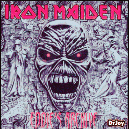 Iron Maiden Eddie 'S Archive Album Cover By Drjoy GIF