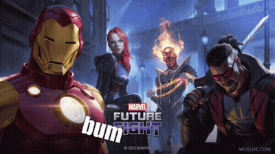 Iron Man And Ghost Rider Marvel Future Fight Poster GIF