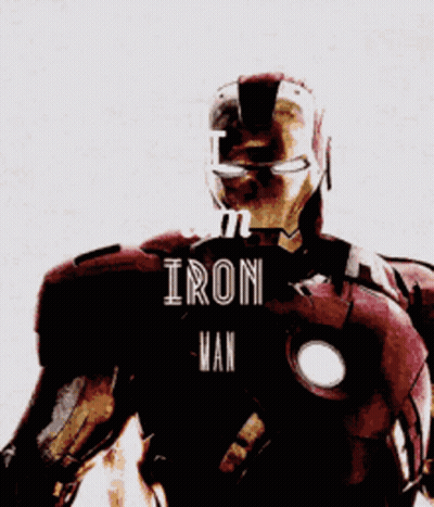 Iron Man Drawing Saying Iron Man GIF