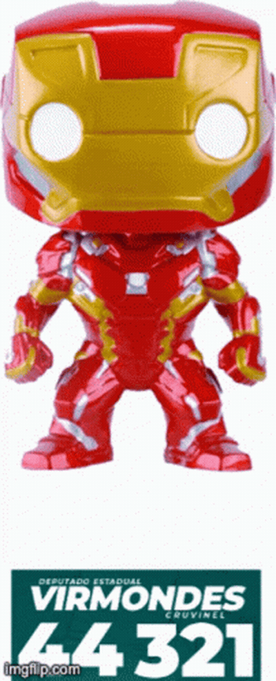 Iron Man Funko Pop Number 44 321 GIF