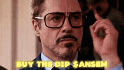 Iron Man In Glasses Suit And Tie Says Buy The Dip Sansem GIF