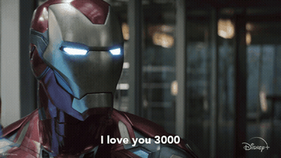 Iron Man Says I Love You 3000 Disney+ GIF