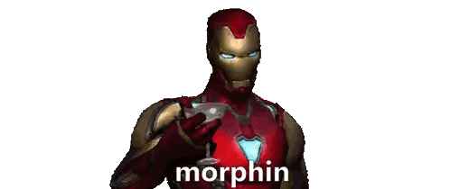 Iron Man Suit Holding Martini Glass Sticker