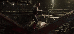 Iron Spider Back Turn On Air GIF