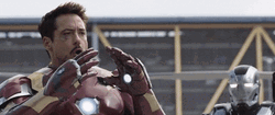 Iron Spider Carrying Captain America's Shield GIF