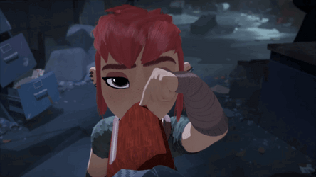 Irritated Face Of Nimona Movie GIF