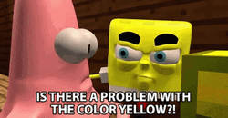 Is There Problem With Yellow SpongeBob GIF