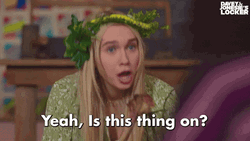 Is This Thing On Pretend Mic GIF