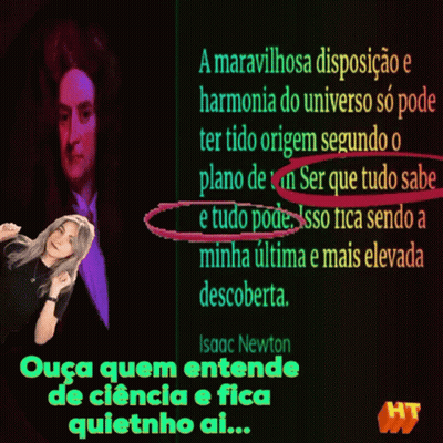 Isaac Newton Quote With Man In Background GIF