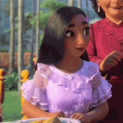 Isabela Madrigal Surprised Expression Encanto GIF