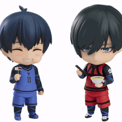 Isagi Yoichi And Itoshi Rin Nendoroid GIF