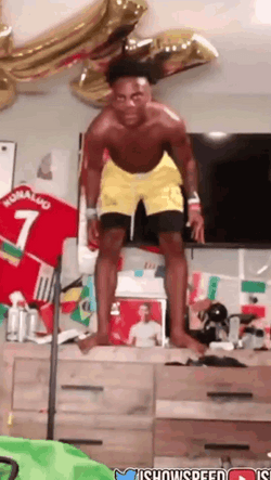 Ishowspeed Meme Jumped On The Screen  GIF