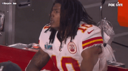 Isiah Pacheco Gets Upset GIF