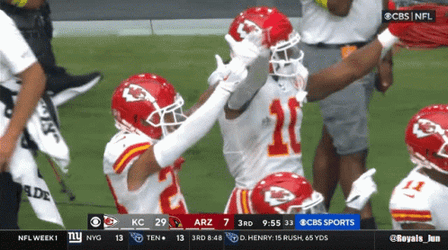 Isiah Pacheco Greets The Fans GIF