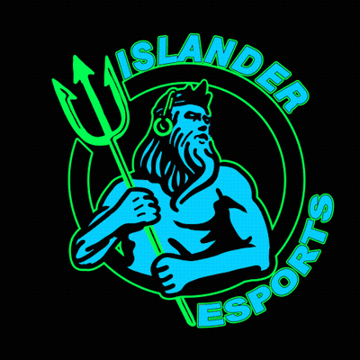 Islander Esports Logo With Trident GIF