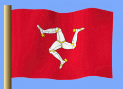 Isle Of Man Flag Flowing GIF