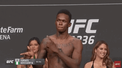 Israel Adesanya Finger Guns GIF