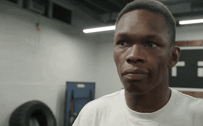 Israel Adesanya Making Squeezing Gesture GIF