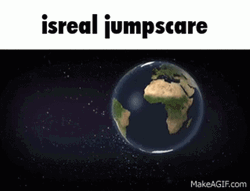 Israel Jumpscare Globe Animation