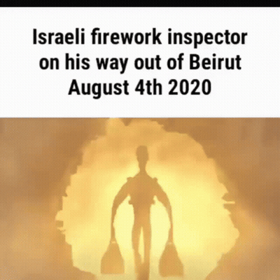 Israeli Firework Inspector On His Way Out Of Beirut August 4Th2020 GIF