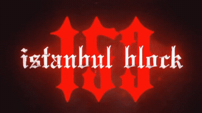 Istanbul Block Is Written In White On A Black Background GIF