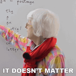 It Doesnt Matter Language White Haired Professor GIF