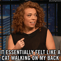 It Essentially Felt Like Cat Walking On My Back GIF