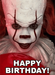 It Film Pennywise Clown Happy Birthday Mike