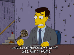 It Hurts Not The Bees But The Stung GIF