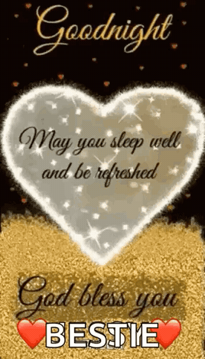 It Is A Goodnight Message With A Heart In The Middle . GIF