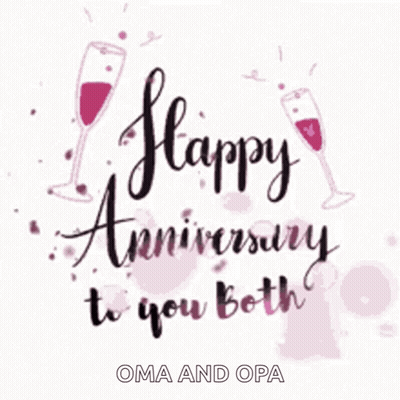 It Is A Happy Anniversary To You Both . GIF