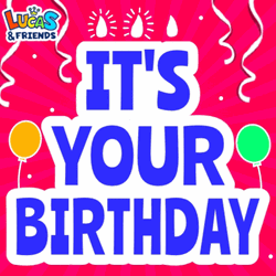 It Is Your Birthday Blue Text Animation GIF
