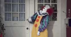 It Laughing Outside His House GIF