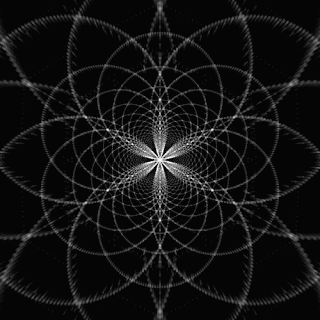 It Looks Like A Kaleidoscope With A Flower In The Middle . GIF