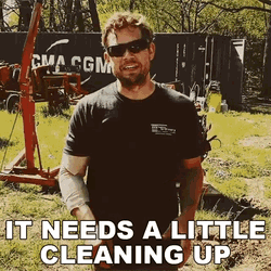 It Needs A Little Cleaning Up Brandon Lay GIF